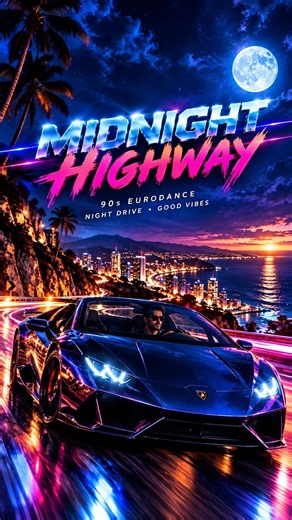 🔥 **MIDNIGHT HIGHWAY — 90s EURODANCE • NIGHT DRIVE • GOOD VIBES**