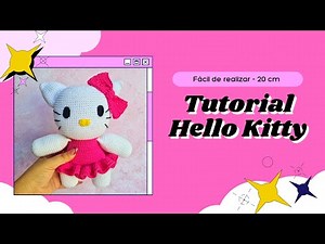 Hello Kitty Amigurumi - Easy Pattern - Hello Kitty pattern in the description.