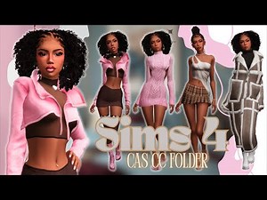 The Sims 4 || CAS Sim & CC Folder || Hair & Clothes CC