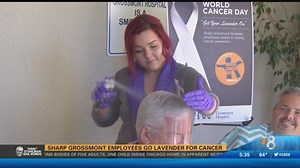 Sharp Grossmont employees go lavender for cancer