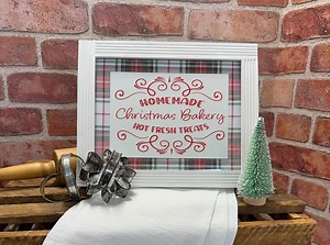 Homemade Christmas Bakery Sign | Decorative Sign | Kitchen Sign | Christmas - Etsy UK