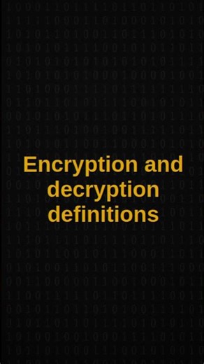 Encryption and decryption definitions #computereducation #computer
