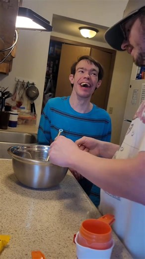 Making cookies with Brandon 😊