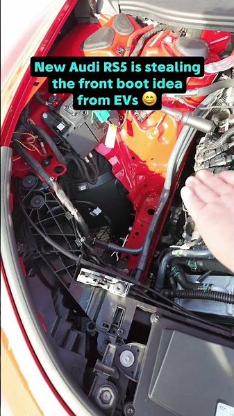 New Audi RS5 is stealing the front boot idea from EVs 😄