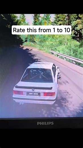 By the way i play on 180 degree And no Force feedback wheel. #drift #simracing