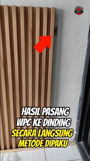 The result of installing WPC on the wall by nailing it