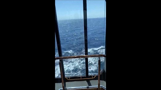 This elevator on the Meraviglia (MSC) is a nice little gem. Up or down, this elevator has a panoramic view. #Elevator #MSC #Meraviglia #VitaminSea #Panoramic | Deck 9 Travel - Dream Vacations
