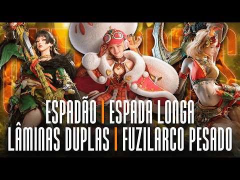 NEW PREVIEWS OF MONSTER HUNTER OUTLANDERS WEAPONS! (GS | LS | DB | HBG)