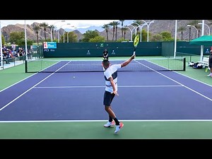 Nick Kyrgios & Jeremy Chardy | IW Court Level Practice [4k 60fps]