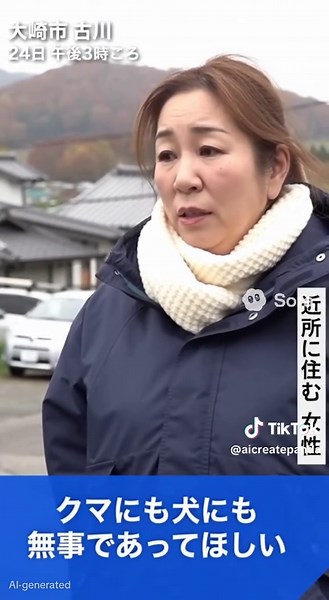 「80センチのクマが50センチの柴犬咥えて森に逃げた」クマも柴犬も行方分からず 宮城・大崎市