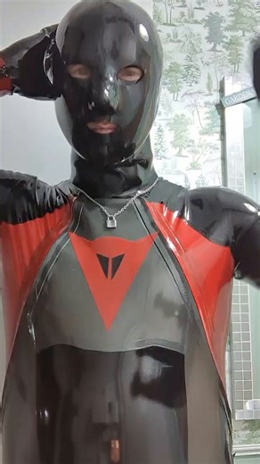 slave has been a rubber drone in the past, but now slave has a permanent Master it is a rubber/leather slave. slave needs to do things for Master. slave has the privilege to be wearing Masters Dianese rubber suit. so this video is for Master.