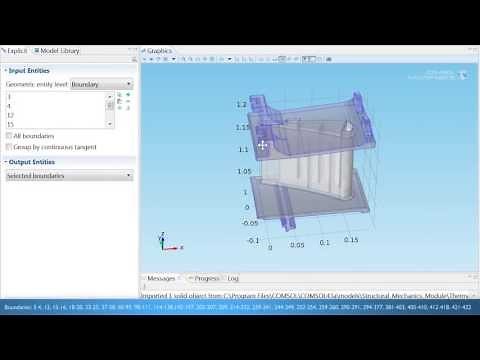Modeling Heat Transfer in a Turbine Stator Blade