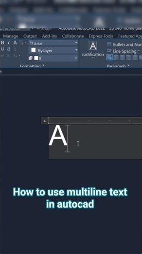 how to use multiline text in autocad #autocad #multiline