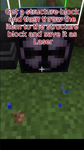 Working laser in minecraft ˙(no mods) #minecraft #commandblocks #commandblocktutorial #nomods