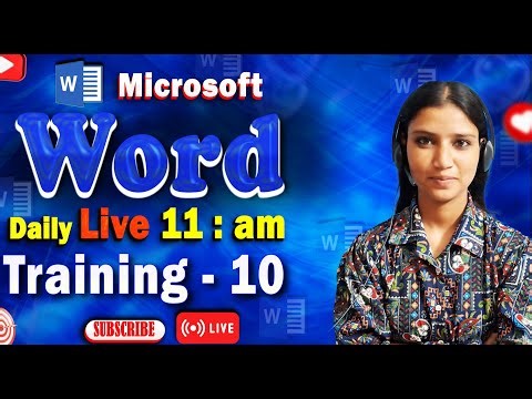MS Word Live Class 10 – Insert Menu MS ( Learn Word Art Feature Step by Step)