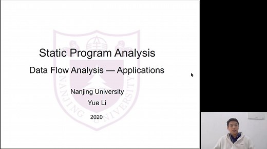 南京大学《软件分析》课程03（Data Flow Analysis I）