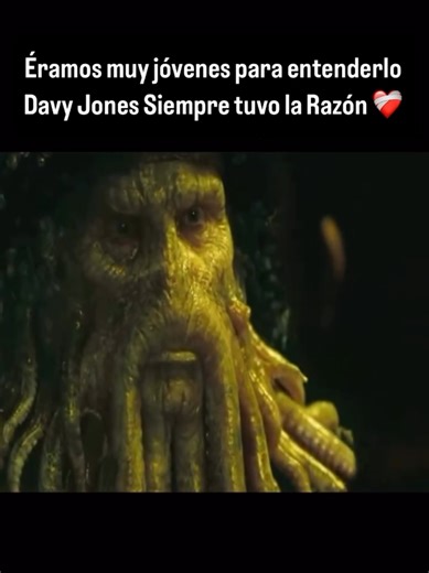 El dolor de amor de Davy Jones en Piratas del Caribe