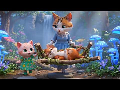 Mama Cat & Kitten Rescue a Cute Baby Squirrel | Heartwarming Animal Story