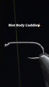 Biot Body Caddis🤟🏻 - Size 14 Dryfly hook 8/0 olive thread Olive goose biot Brown olive ice dub CDC Brown saddle hackle - - - #flytyingvideo #caddis #dryfly | BCFlyguys - Fly Fishing Kamloops