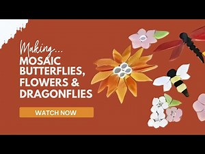 Create Stunning DIY Flowers, Dragonflies, Bees For Mosaic From Stained Glass Sticks