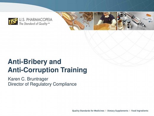 Anti-Bribery and Anti-Corruption Training - SlideServe
