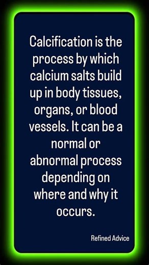 Meaning of Calcification..