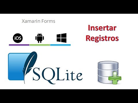 Como insertar un registro en la Base de Datos SQLite con Xamarin.Forms desde Visual Studio 2019