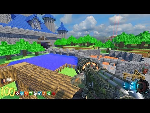 HUGE MINECRAFT ZOMBIES MOD! BLACK OPS 3 CUSTOM ZOMBIES MAP GAMEPLAY (BO3 Zombies)