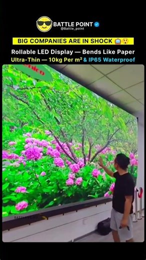 Rollable LED Display That Bends Like Paper — Ultra-Thin & IP65 Waterproof 🌀💡