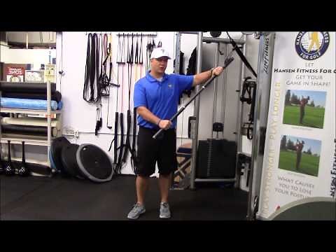 Golf Specific Exercises using the Cable Cross Machine