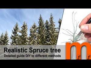 Spruce / Fir / Evergreens model tree - Detailed guide DIY