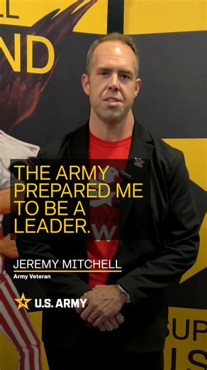 Army veterans, how did your service prepare you to be a leader? Soldier for life, Jeremy Mitchell, shares how the Army taught him to be a leader and set him up for success. | U.S. Army