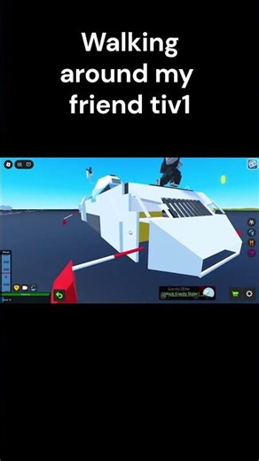 Plane crazy | walking around my friend tiv1 #planecrazy #roblox