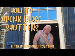 No 63.HOW TO OPEN & CLOSE SHUTTERS