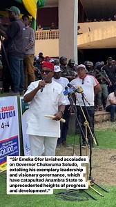 "Sir Emeka Ofor lavished accolades on Governor Chukwuma Soludo, extolling his exemplary leadership and visionary governance, which have catapulted Anambra State to unprecedented heights of progress and development." | Soludo TV