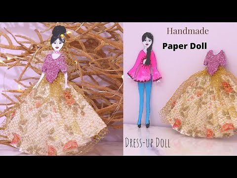 DIY Handmade Paper Doll Making / Awesome Paper Doll With Different Dresses/Easy Doll Making Crafts