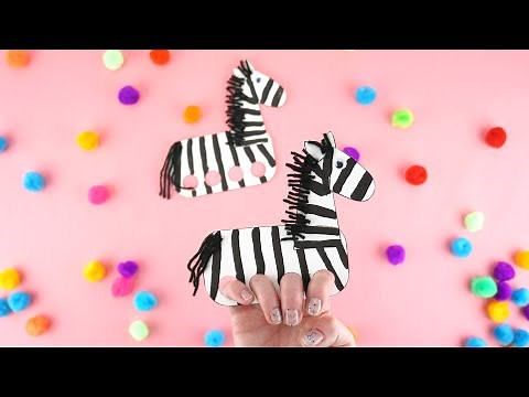 How to Make Fun Zebra Finger Puppets
