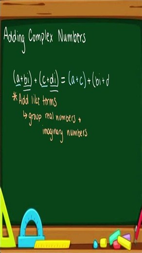 Add Complex Numbers in 60 Seconds! ⚡ #MathShorts