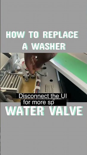 How to replace a washer water valve!