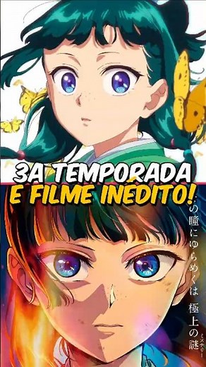 CONFIRMADA A 3ª TEMPORADA E FILME INÉDITO DE KUSURIYA NO HITORIGOTO EM 2026! #kusuriyanohitorigoto
