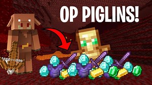 Minecraft But Piglins Drop OP Loot Minecraft Data Pack