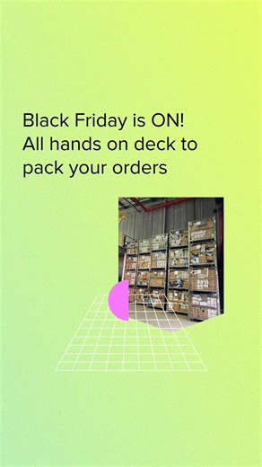 SKUTOPIA - Your Robotic 3PL Partner on Instagram: "BFCM is officially ON and everyone is all hands on deck to break packing records! Let’s go! 🚀📦 #skutopia #blackfriday #BFCM #ecommerce #orders #3pl #fulfilment #robotics #skulife #office #officelife"