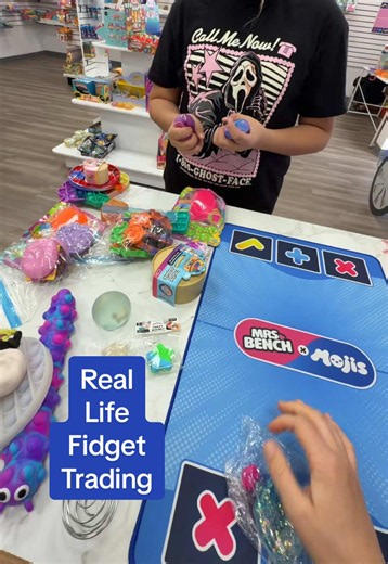 Notice anything different in this trade? 👀🫣😍 Real Life Fidget Trading with Mrs. Bench at @Fidget Toys Plus! 🥳 ALL FIDGET TRADING IS BY APPOINTMENT ONLY🚨 EMAIL MRS. BENCH TO MAKE AN APPOINTMENT #mrsbench #fidgettoysplus #worldsbiggestfidgettoystore #reallifefidgettrading #fidgettrading