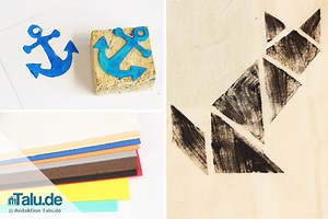 Stempel aus Moosgummi selber machen - Video-Anleitung