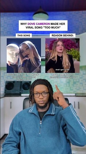 Why Dove Cameron Made Her Viral Song "Too Much" #shorts #dovecameron