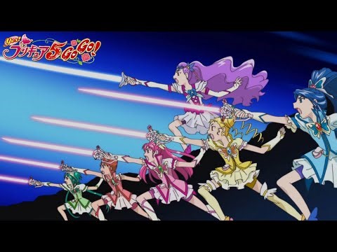 [1080p60]Precure! Milky Rose Floral Explosion! (Yes! PreCure 5 GoGo! Group Attack)
