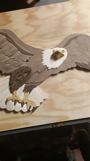 scroll saw cut eagle