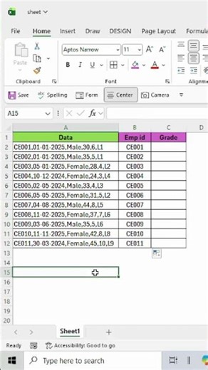 🔥Extract Data Easily with LEFT & RIGHT function🔥#shorts
