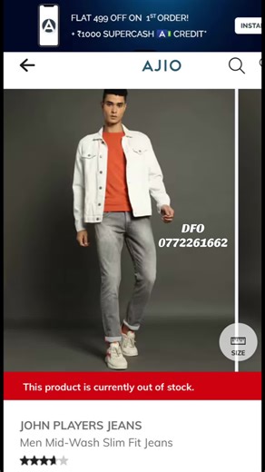 DFO AKURANA ORIGINAL JOHN PLAYERS JEANS Men Heavy-Wash Skinny Fit Jeans SIZE 30 32 34 36 38 SUPER COMFORT *limited stock*#DFOAKURANA #kandy #viral #eidcollection #eid #menswear #akurana #eid2026 #trending #factoryoutlet