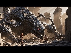 Primitive Humans 4.7 Million Years Ago Trapped Inside Ruins by an Obsidian Scorpion Titan